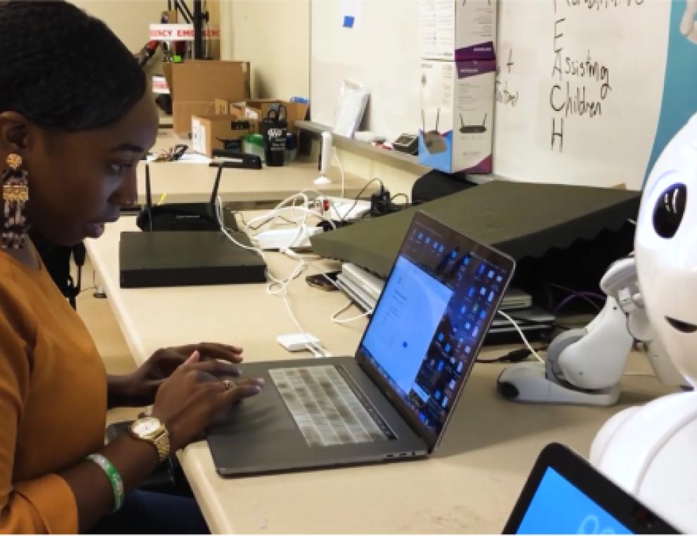 Ph.D. Student Seeks to Help Children Through Robotics